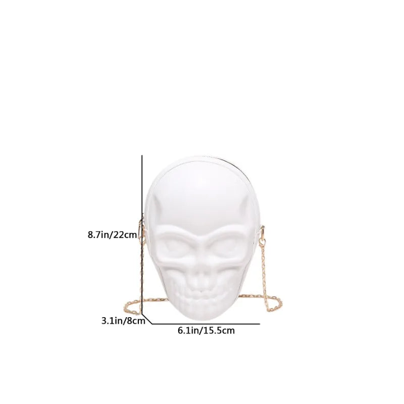 Punk Gothic Skull Purse Handbag Pouch