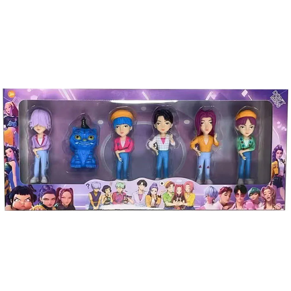 Kpop Demon Hunters Rumi Zoe Mira Figures Huntrix Toys Saja Boys Dolls K-pop