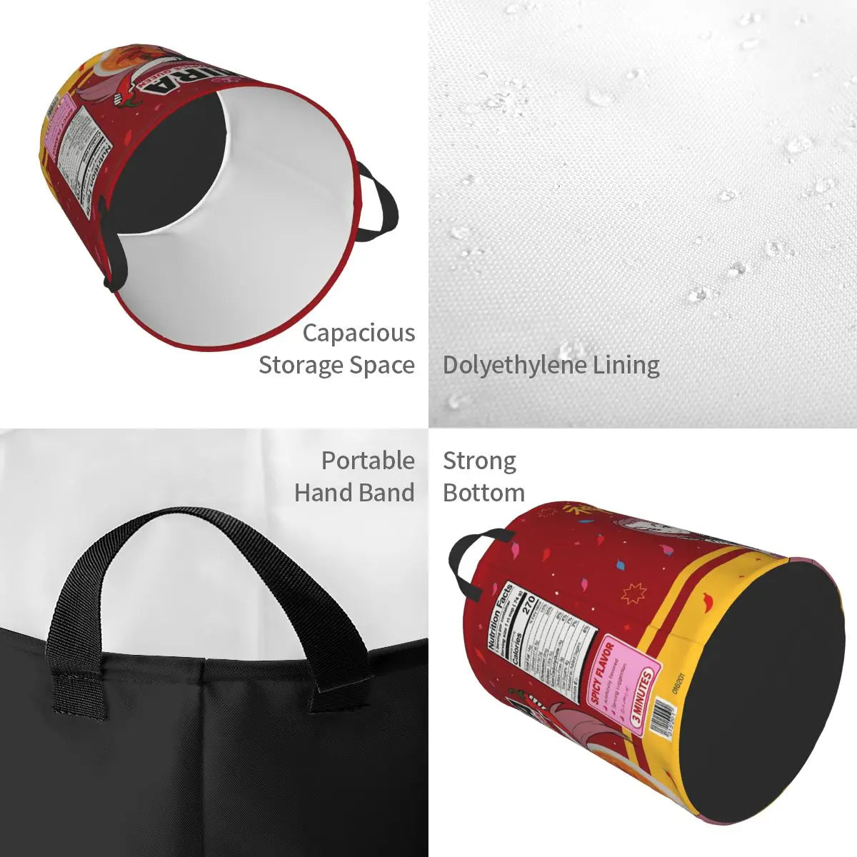 Kpop Demon Hunters Ramen Mira Merch Blanket Storage Basket Box Storage Bins K-pop Huntrix