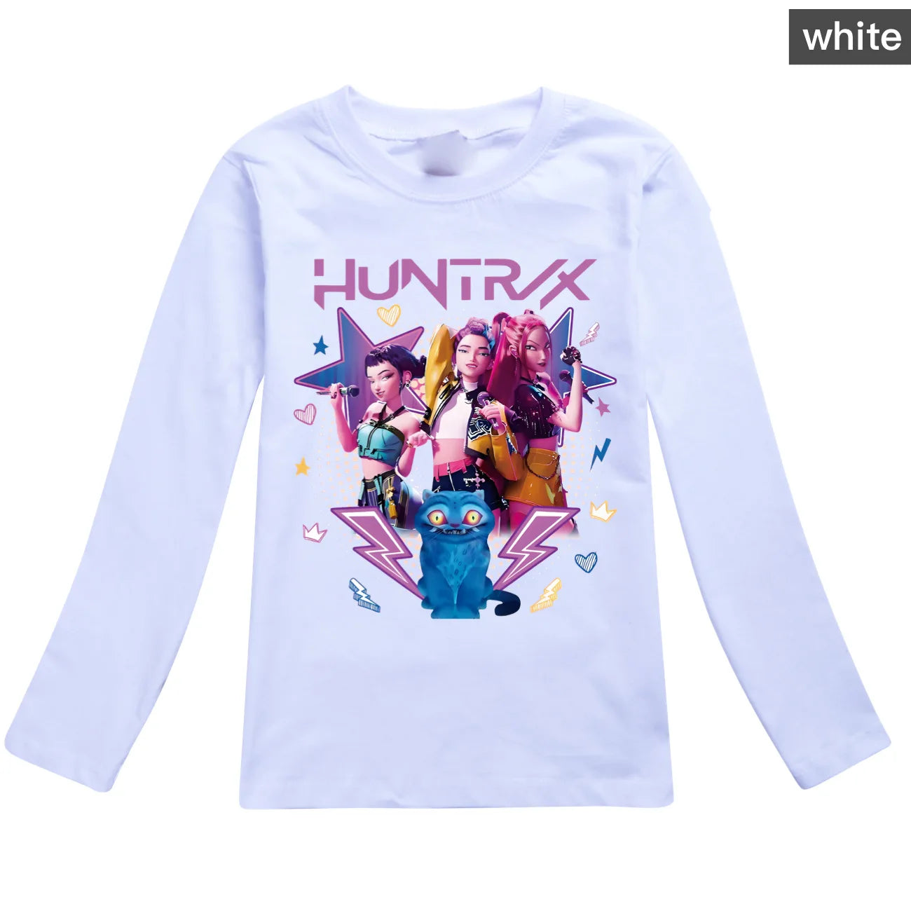 KPop Demon Hunters Huntrix Top T Shirt Kids T-shirt Rumi Clothes Mira Zoey Long Sleeved