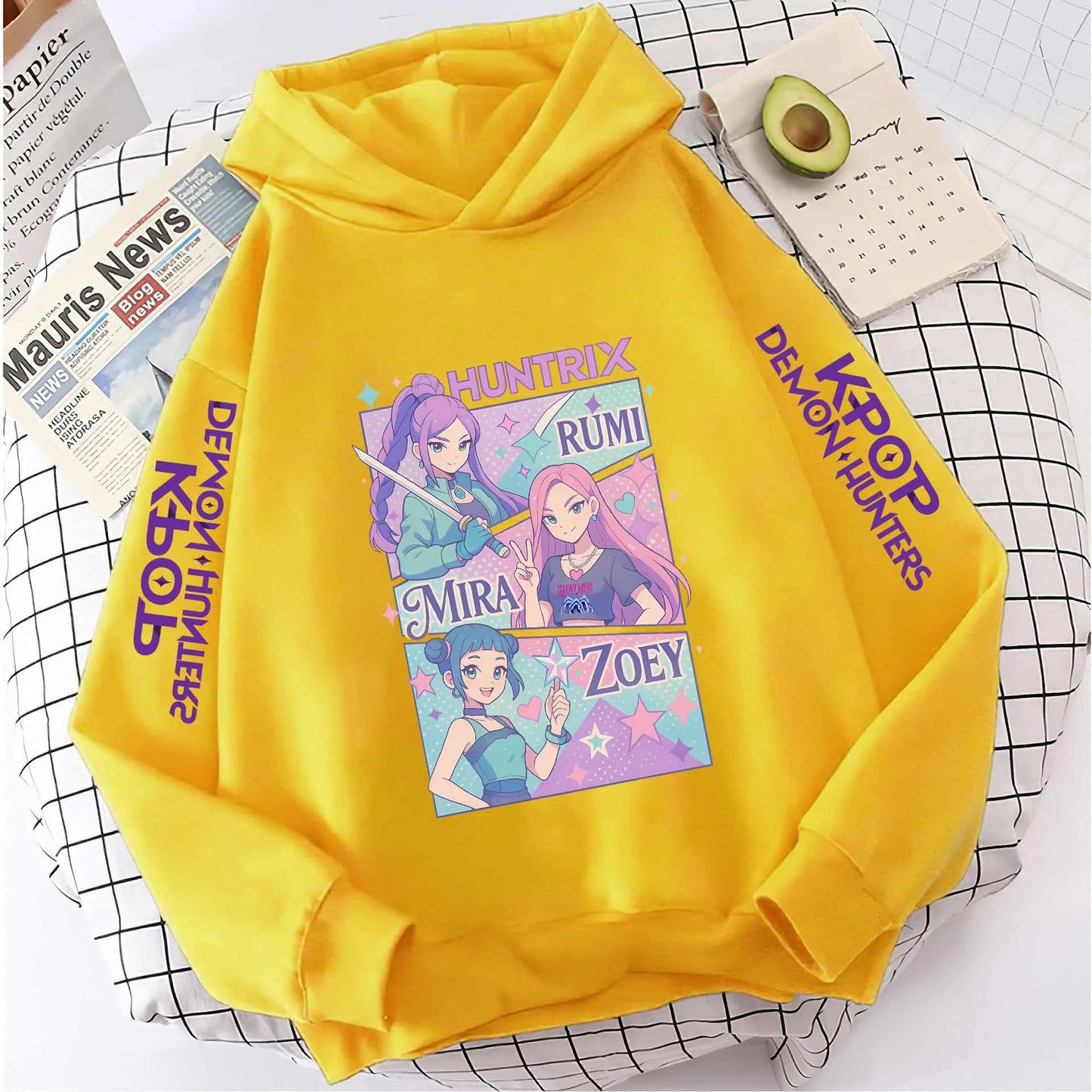 KPop Demon Hunters Sweatshirt Hoodie Tops Huntix Clothes Merch Gifts