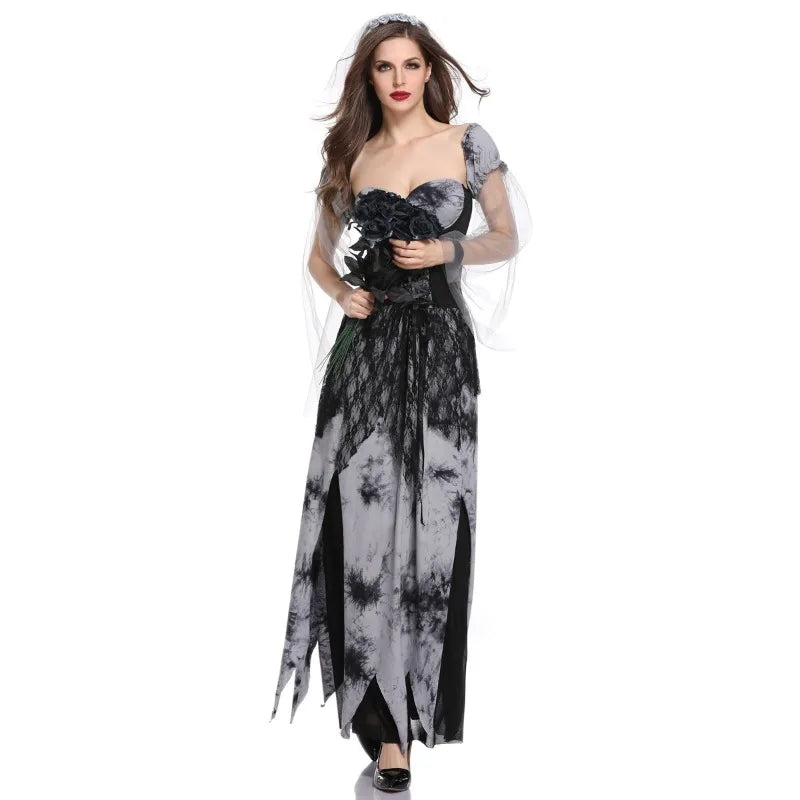 Ghost Ghost Dead Bride Halloween Fancy Dress Costume