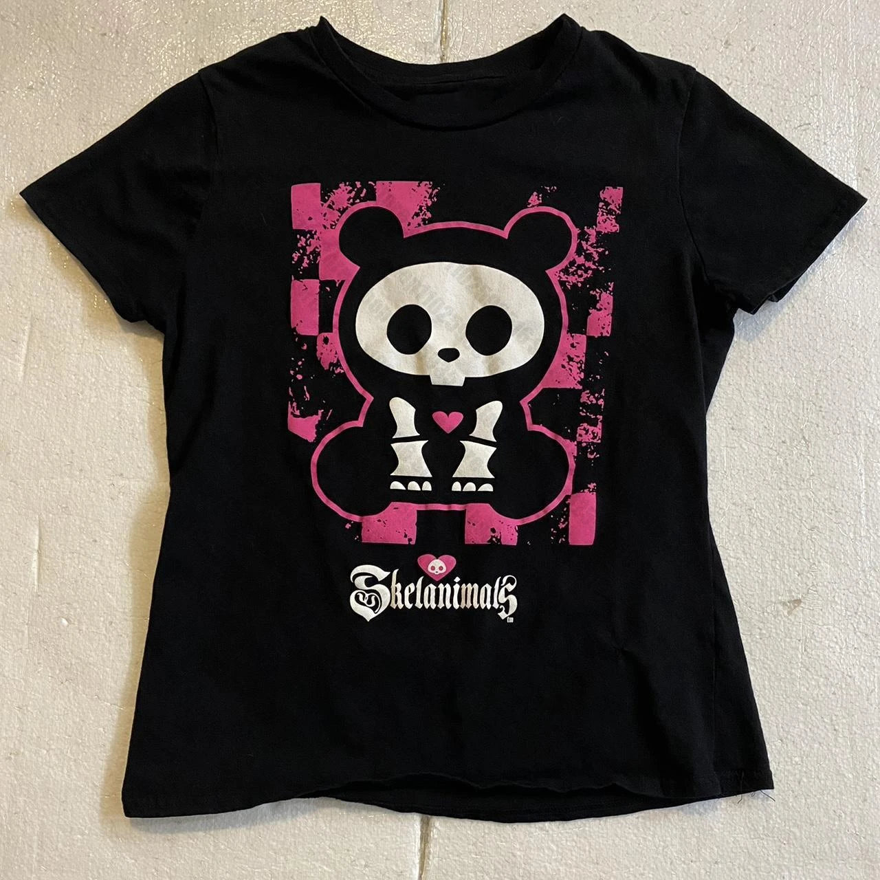 Gothic Clothing Female Summer Clothes Cute Emo Goth TShirt Skeleton Top