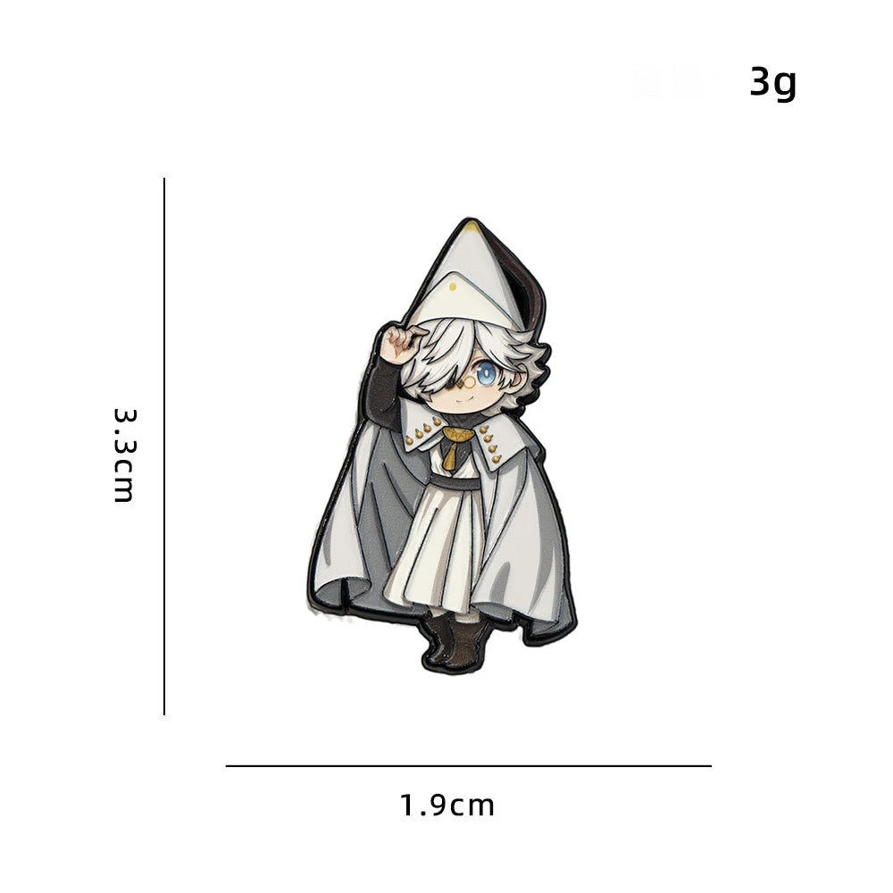Witch Hat Atelier Enamel Pin Badges Anime Cosplay Coco Agott Tetia Richeh Qifrey Olruggio Pins Cute Brooches Friends Gifts