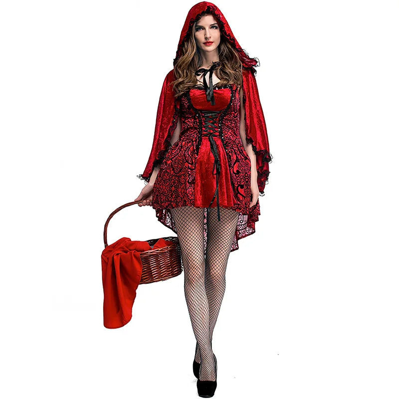 Sexy Little Red Riding Hood Adult Fancy Dress Costume