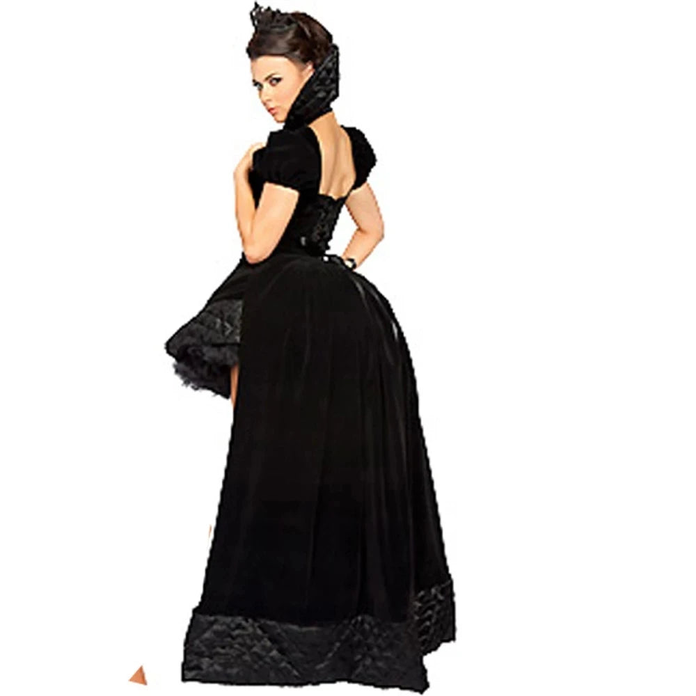 Evil Wicked Queen Vampire Witch Deluxe Halloween Fancy Dress Costume