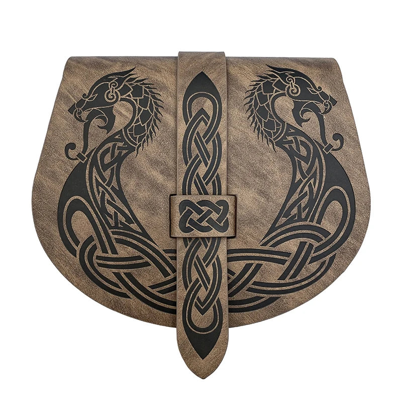Unisex Steampunk Medieval Viking Punk Style Fanny Pack Belt Bag Saddle Bag Cosplay Prop