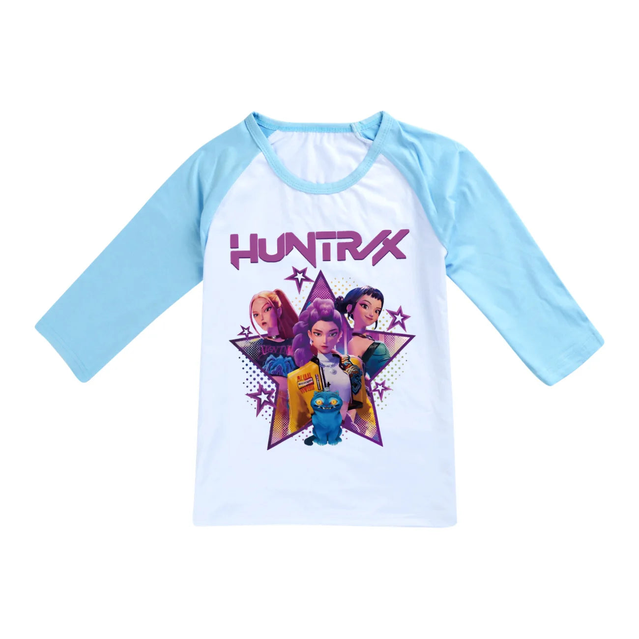 KPop Demon Hunters Top Huntrix Long Sleeved T-Shirt Kids Clothes Rumi