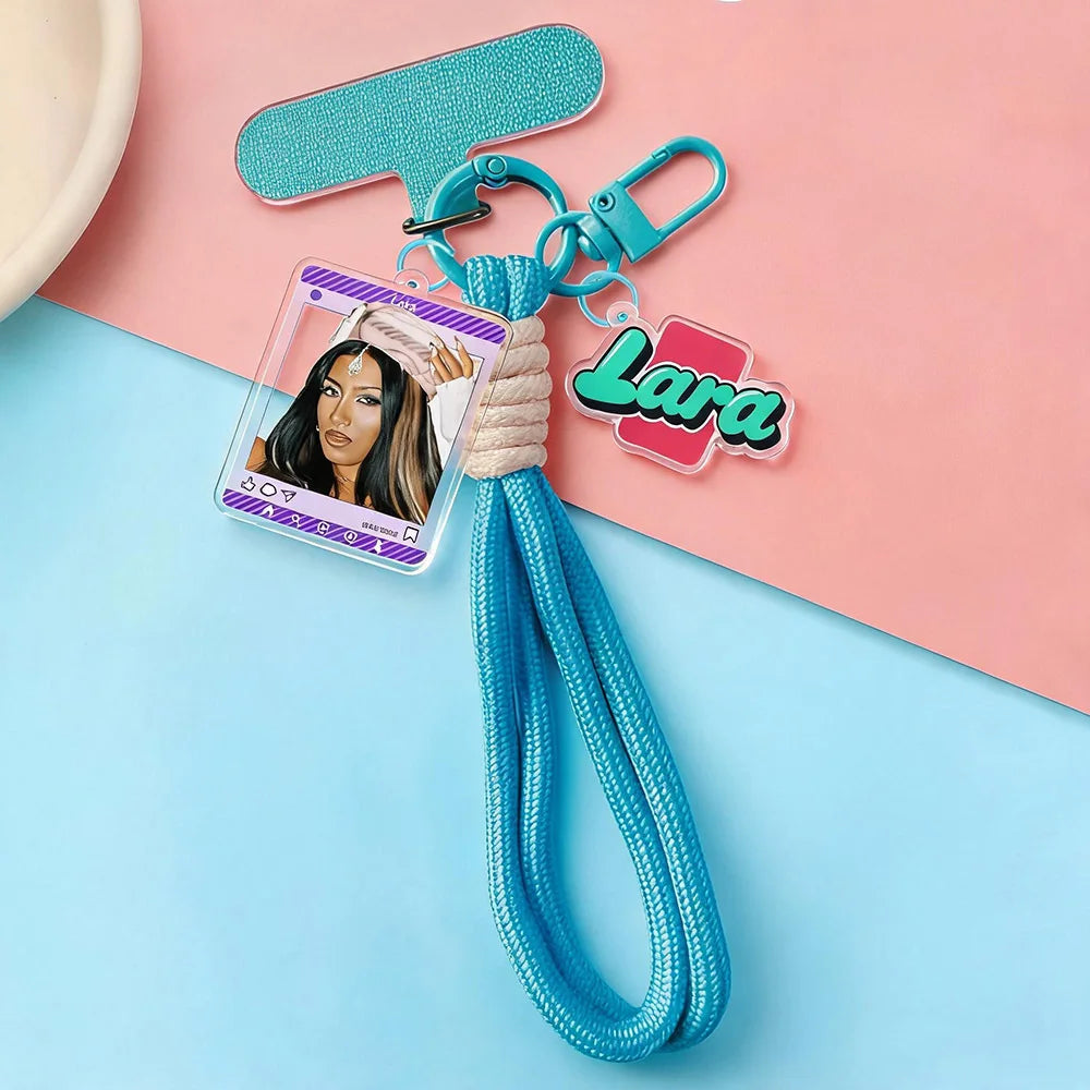 Katseye Keychain Kpop Phone Lanyard Strap Accessory Bag Girl Group Lana Megan Sophia