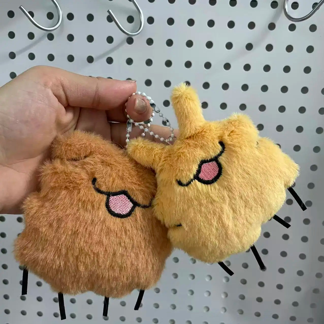 2 pcs Hollow Knight Silk Song: Flea Dog Plush Doll Pendant Gamer Plushie Merch Gifts Keychain