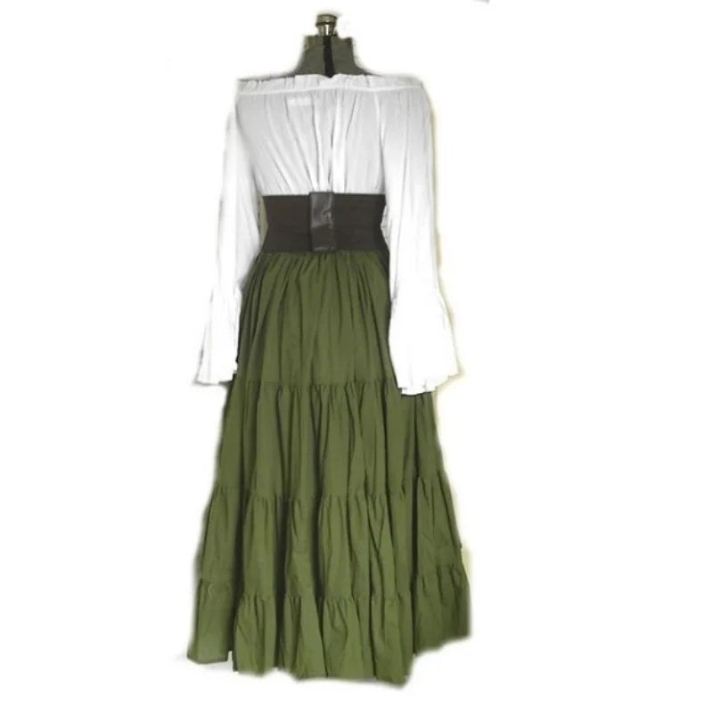 Steampunk Renaissance Pirate Wench Medieval Maid Costumes Historical