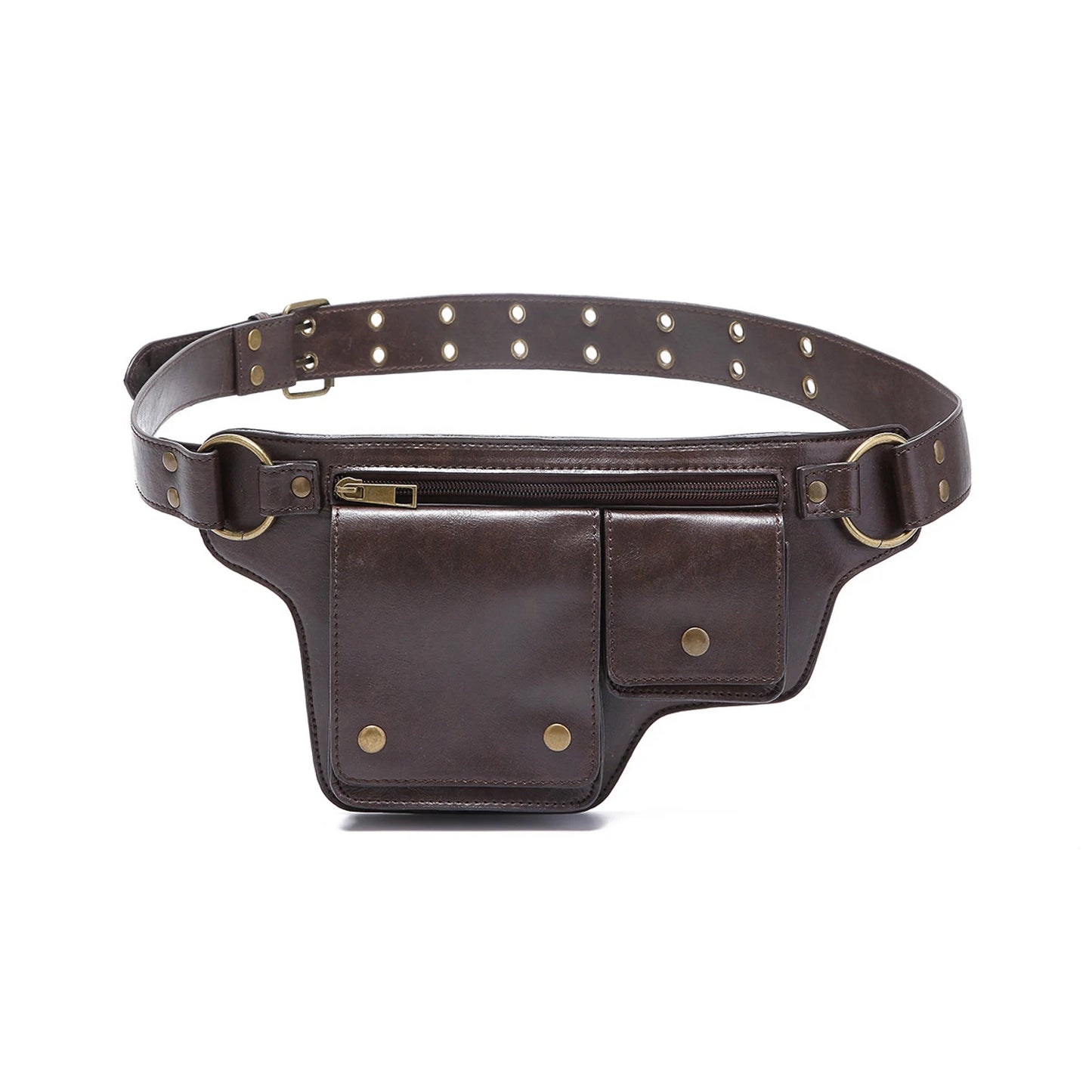 Punk Motorcycle Style Waist Bag Fanny Pack