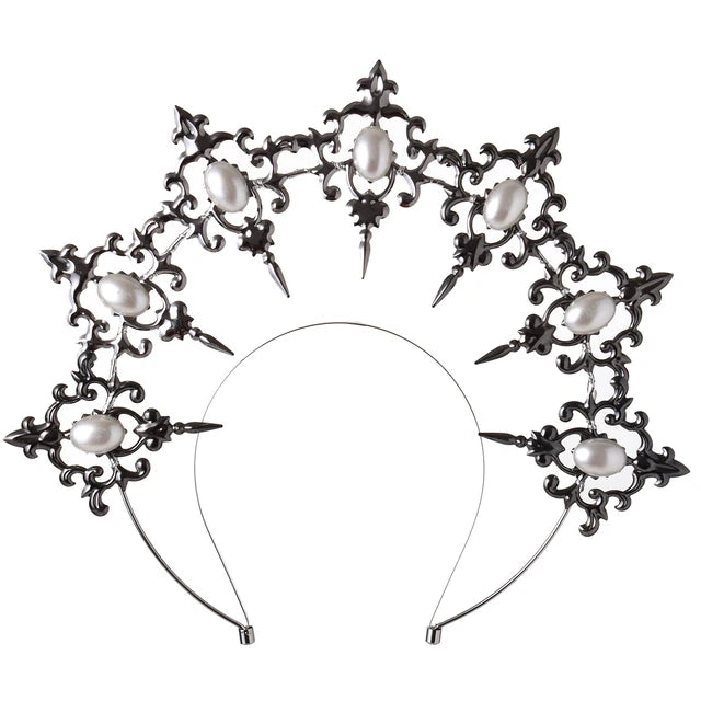 Gothic Vampire Goddess Sun Halo Headband Costume Accessory