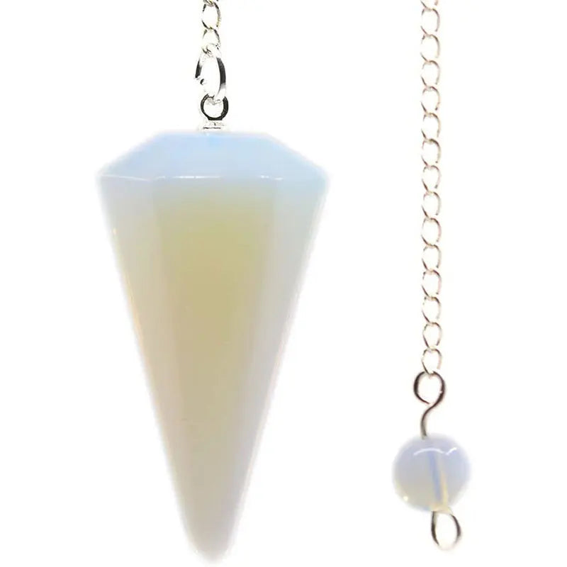 Natural Stone Quartz Agates Pendant Reiki Healing Cone Amethyst Charm Pendulum Pendants For Divination Dowsing Crystals