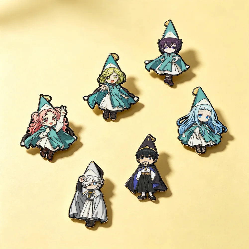 Witch Hat Atelier Enamel Pin Badges Anime Cosplay Coco Agott Tetia Richeh Qifrey Olruggio Pins Cute Brooches Friends Gifts