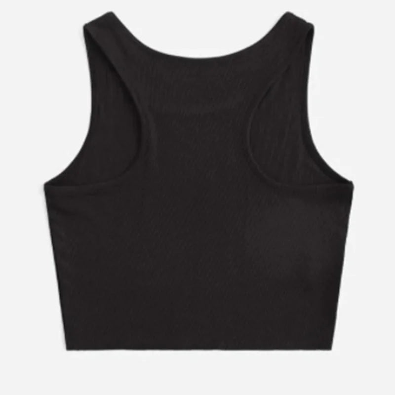 Cute Grunge Black Gothic Cat Kawaii Crop Tank Top Vest TShirt