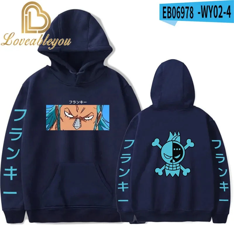 One Piece Manga Straw Hat Pirates Hoodie Sweatshirt Anime Monkey D. Luffy Merch