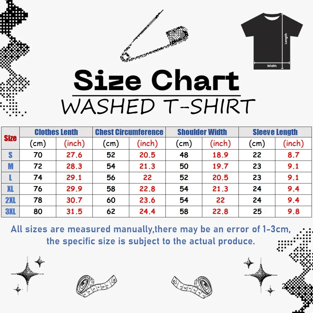 MURDER DRONES Washed Tshirt Adult Teen Glitch Uzi T-shirt Anime Clothing