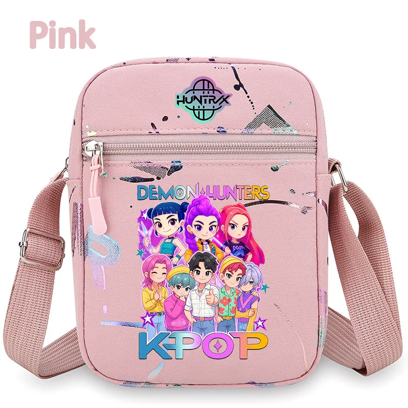 Kpop Demon Hunters Crossbody Bag HUNTRIX Backpack Rumi Pouch Bag