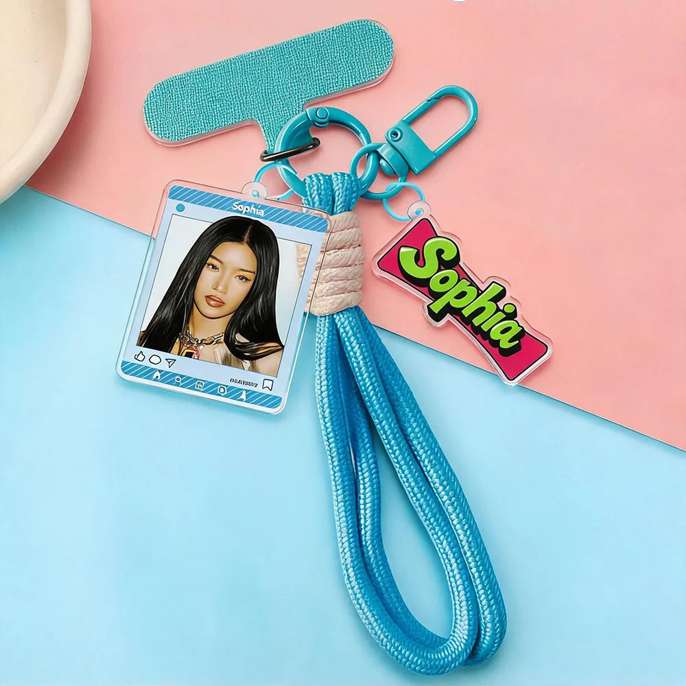 Katseye Keychain Kpop Phone Lanyard Strap Accessory Bag Girl Group Lana Megan Sophia