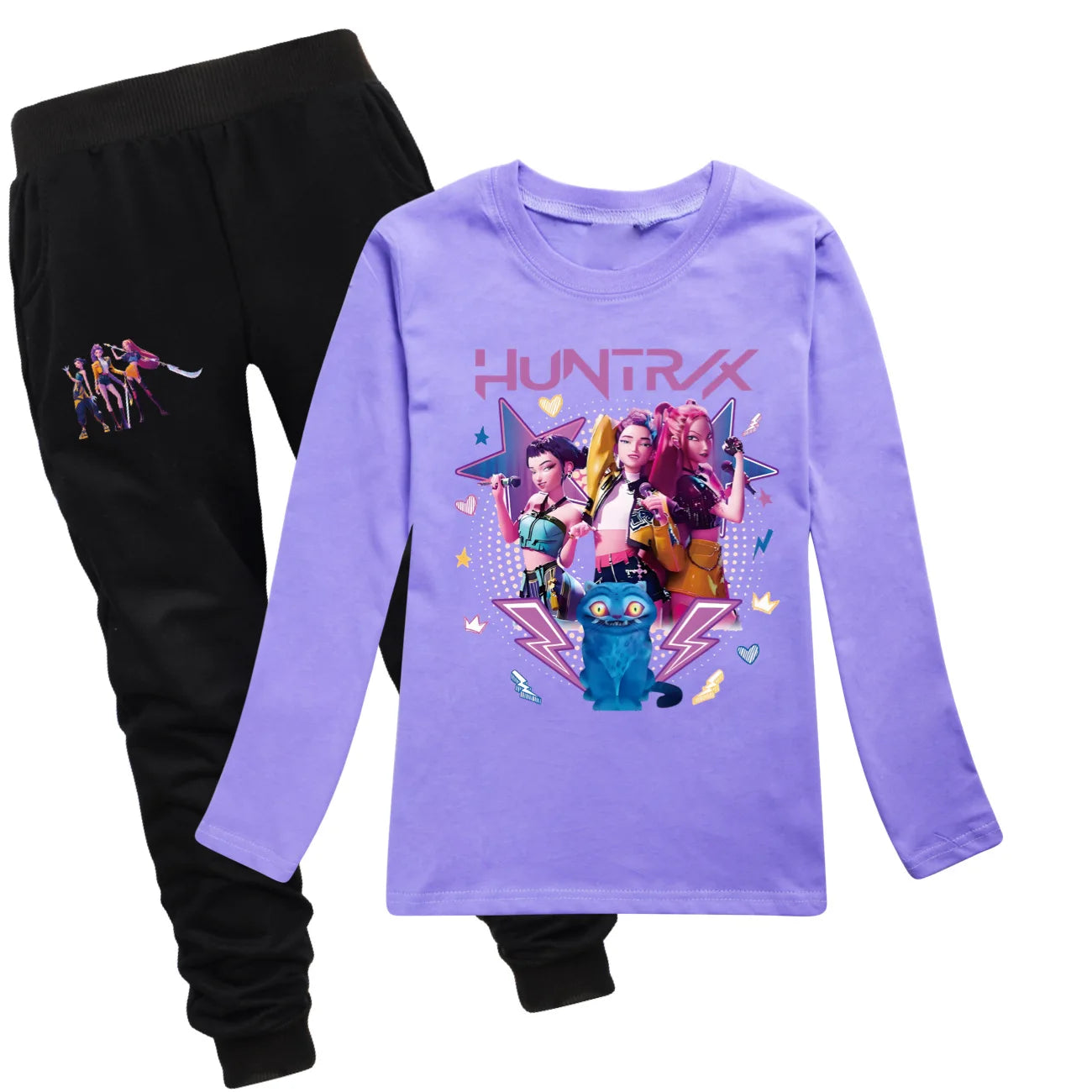 KPop Demon Hunters Huntrix Top T Shirt Kids T-shirt Rumi Clothes Mira Zoey Long Sleeved