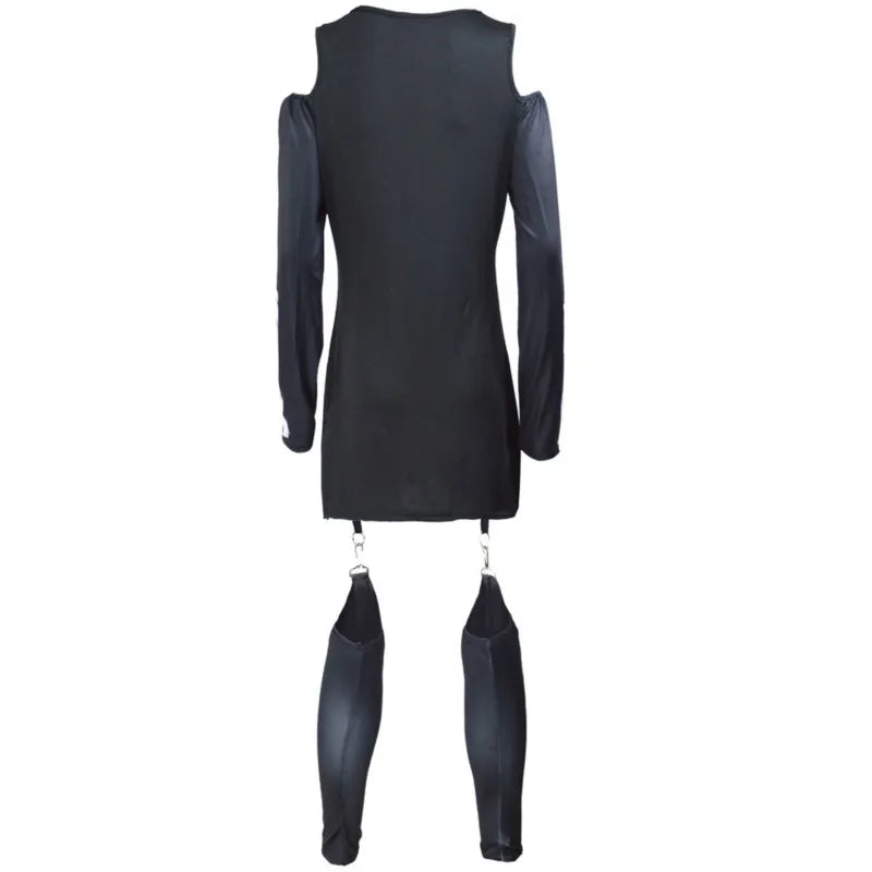 Sexy Skeleton Clubwear Halloween Fancy Dress Costume