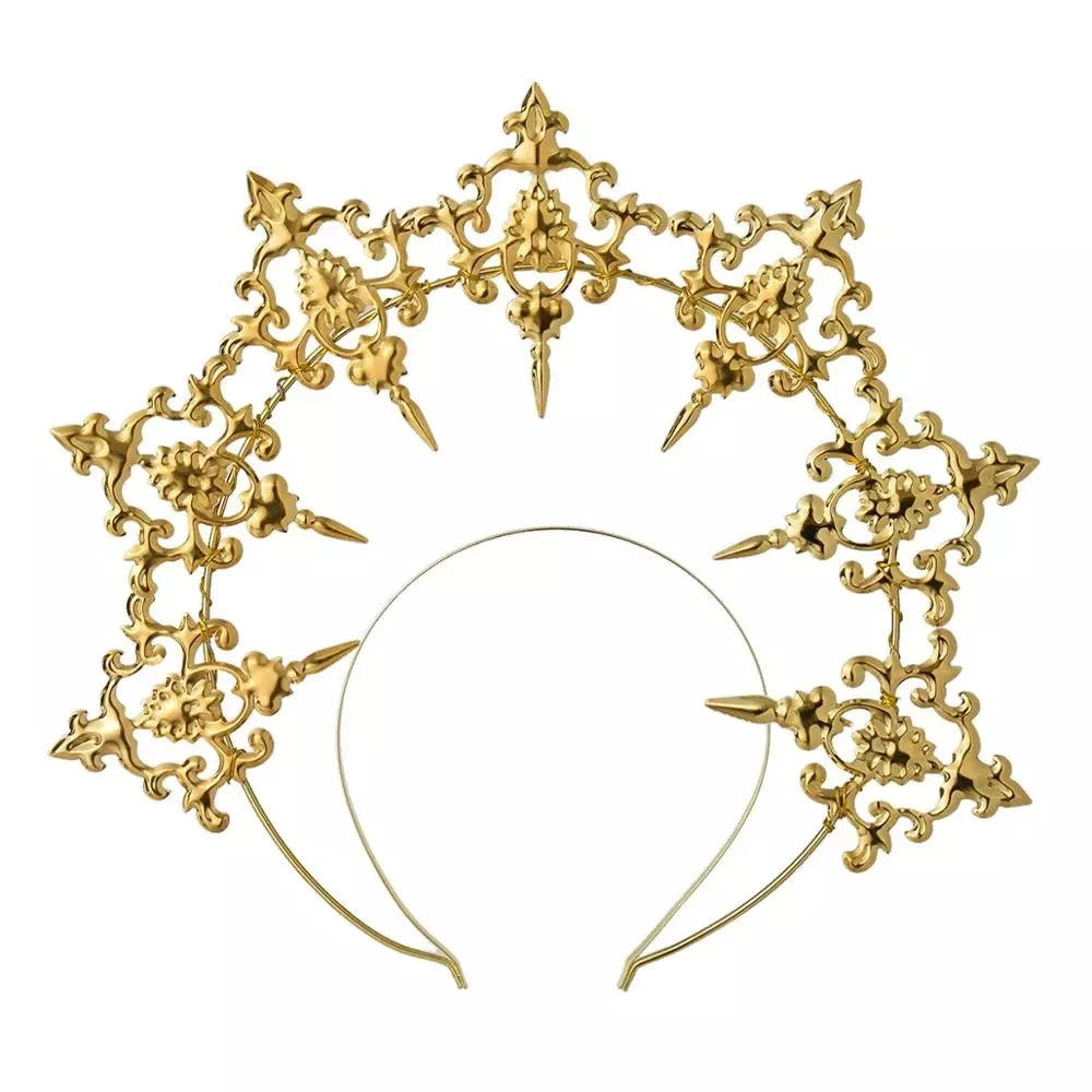 Gothic Vampire Goddess Sun Halo Headband Costume Accessory