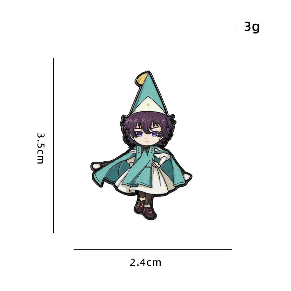 Witch Hat Atelier Enamel Pin Badges Anime Cosplay Coco Agott Tetia Richeh Qifrey Olruggio Pins Cute Brooches Friends Gifts