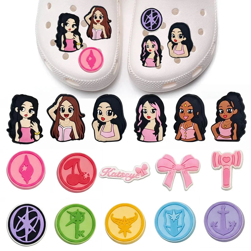 KATSEYE Shoe Croc Charms Clogs Accessories KPOP Merch Gifts