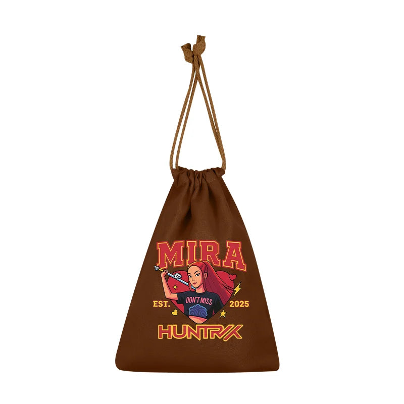 KPop Demon Hunters Merch Drawstring Purse Pouch Swim/PE Kit Swim Book Bag Huntrix Derpy Tiger Gift