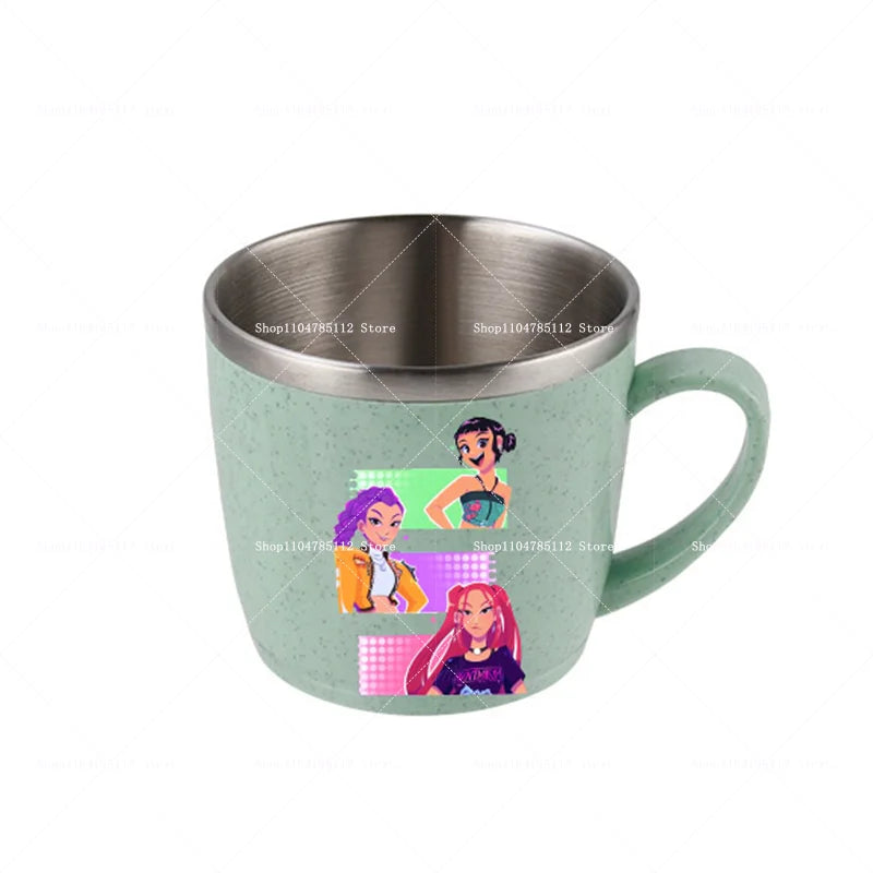 KPop Demon Hunters Stainless Steel Camping Cup Water Bottle Mug Merch Gifts K-Pop