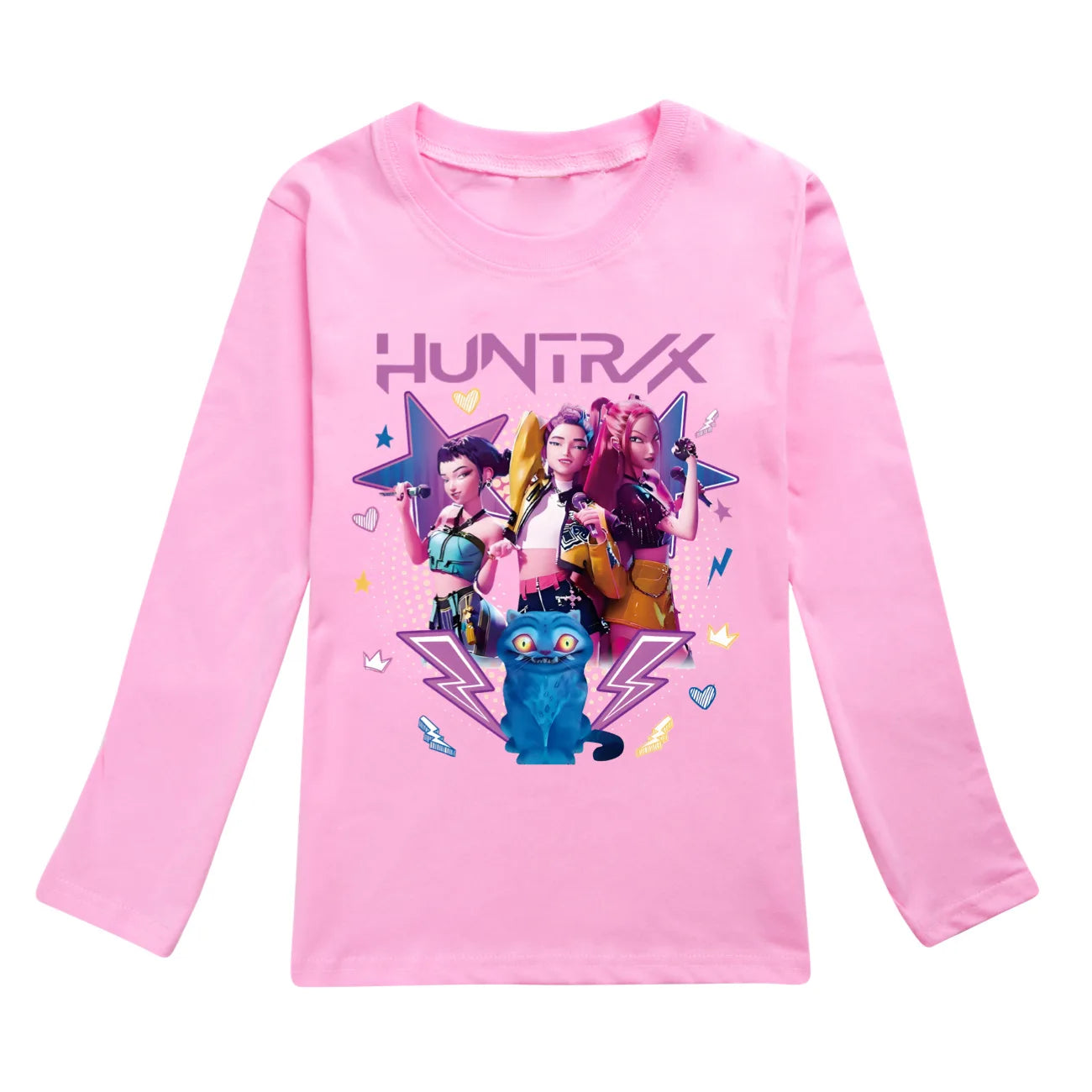 KPop Demon Hunters Huntrix Top T Shirt Kids T-shirt Rumi Clothes Mira Zoey Long Sleeved