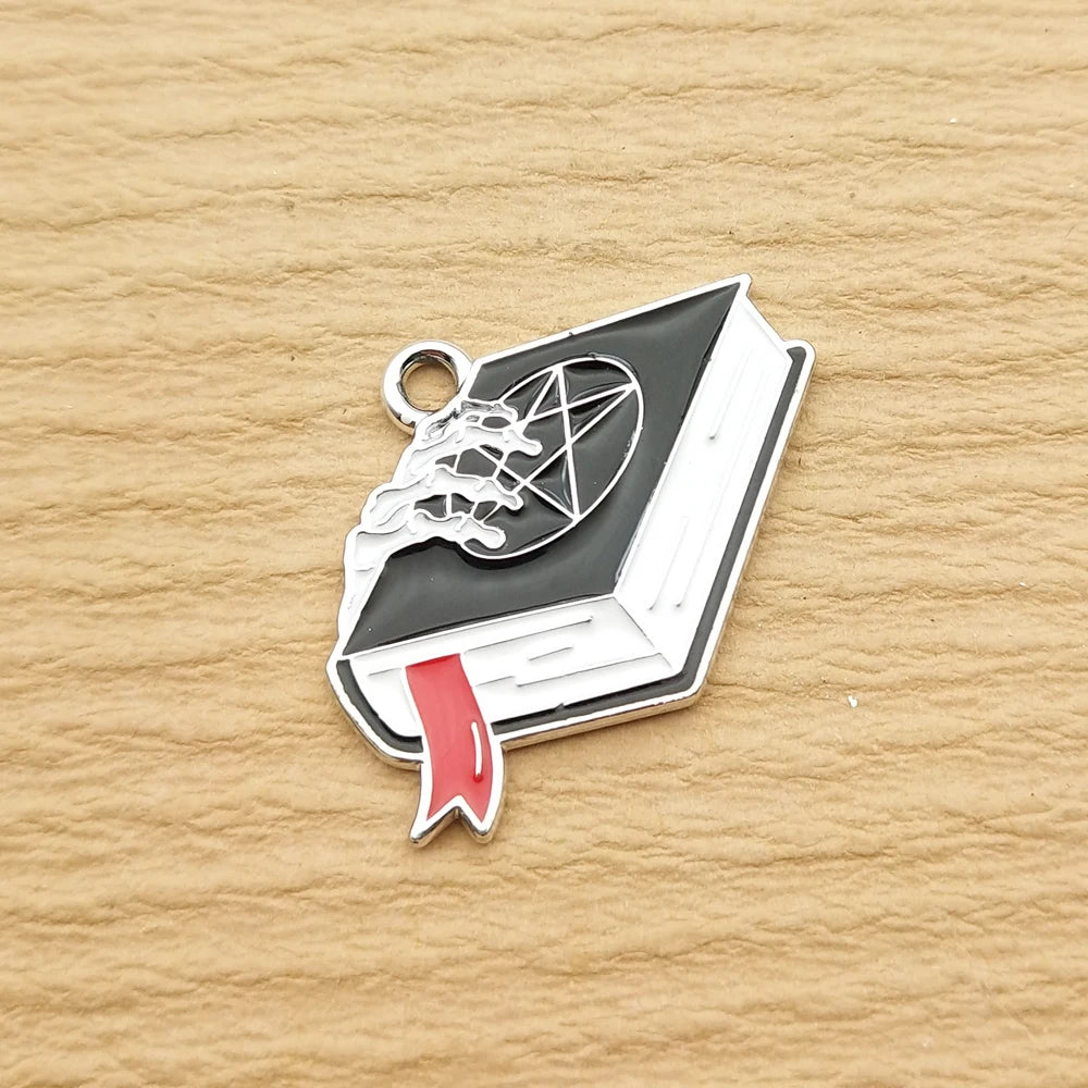 10pcs Halloween Horror Character Charm for Jewelry Making Enamel Necklace Pendant Diy Accessories Alloy Metal