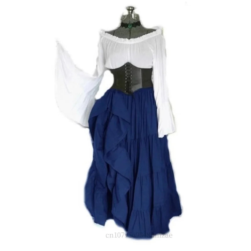 Steampunk Renaissance Pirate Wench Medieval Maid Costumes Historical