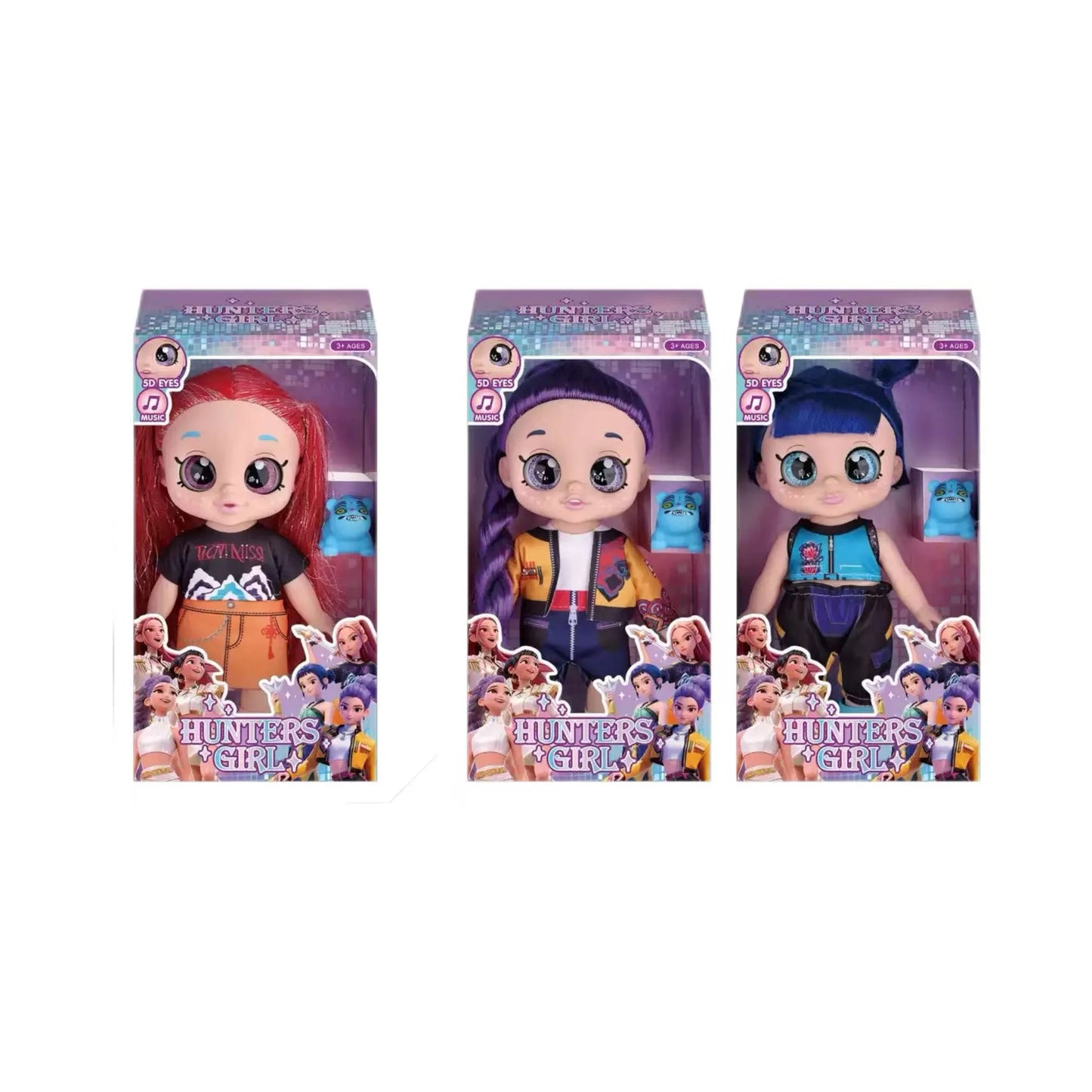 KPop Demon Hunters Toddler Doll Rumi Mira Zoe Huntrix Toys Figures