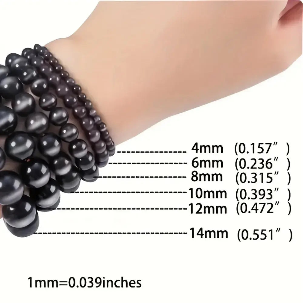 Natural Stone Crystal Beads Bracelet Amethyst Multi Layered Healing