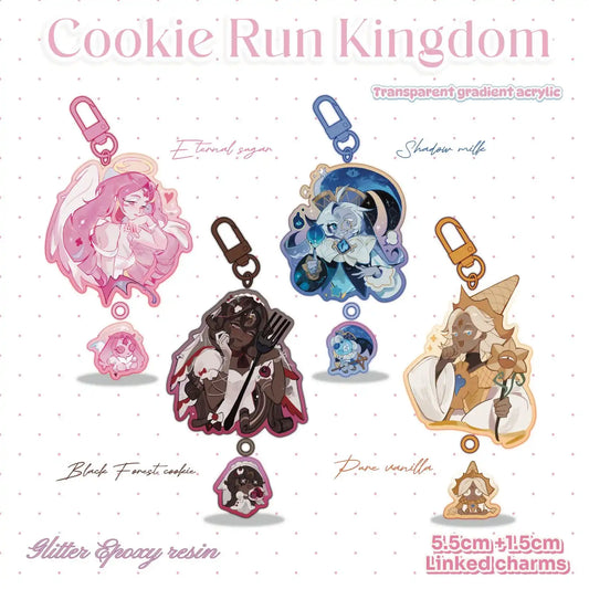 Cookie Run Kingdom Shadow Milk Keychain Keyring Acrylic Bag Charm