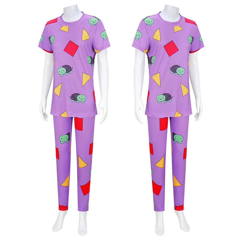 Kpop Demon Hunters Huntrix PJ's Mira Zoey Pajamas Sleepwear Adult Cosplay Fancy Dress Costume Pyjamas