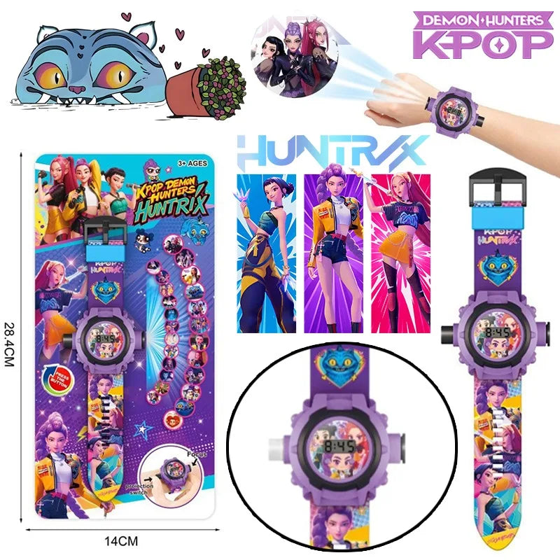 K-POP Demon Hunters Watch Toys Kids Kpop Huntrix Digital Wristwatch
