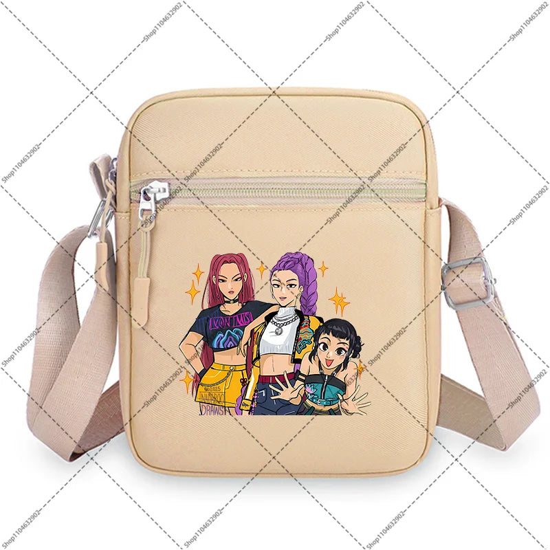 Kpop Demon Hunters Purse Crossbody Bags Shoulder Bag Huntrix Merch Gifts Hand Bag