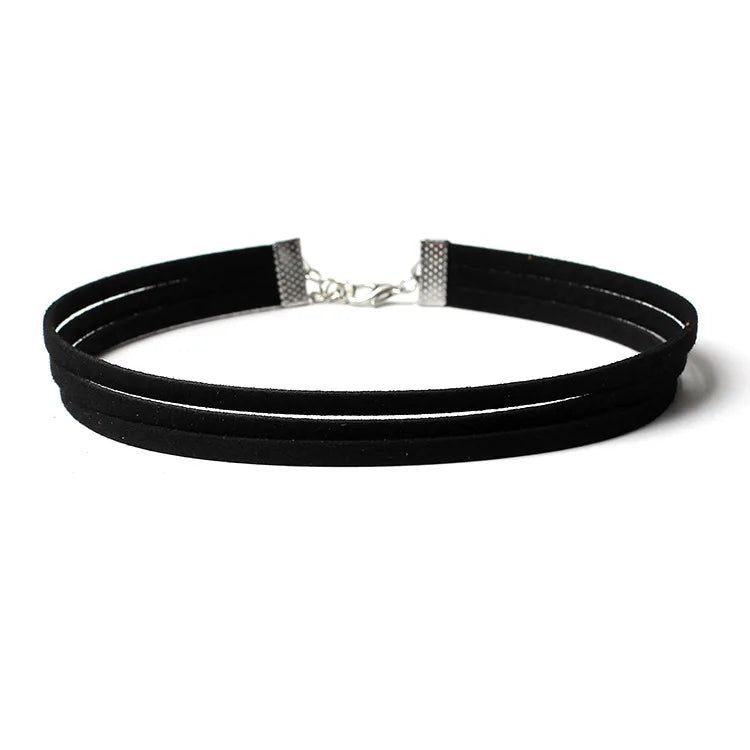 Goth Black Velvet Choker Necklaces Gothic Accessories