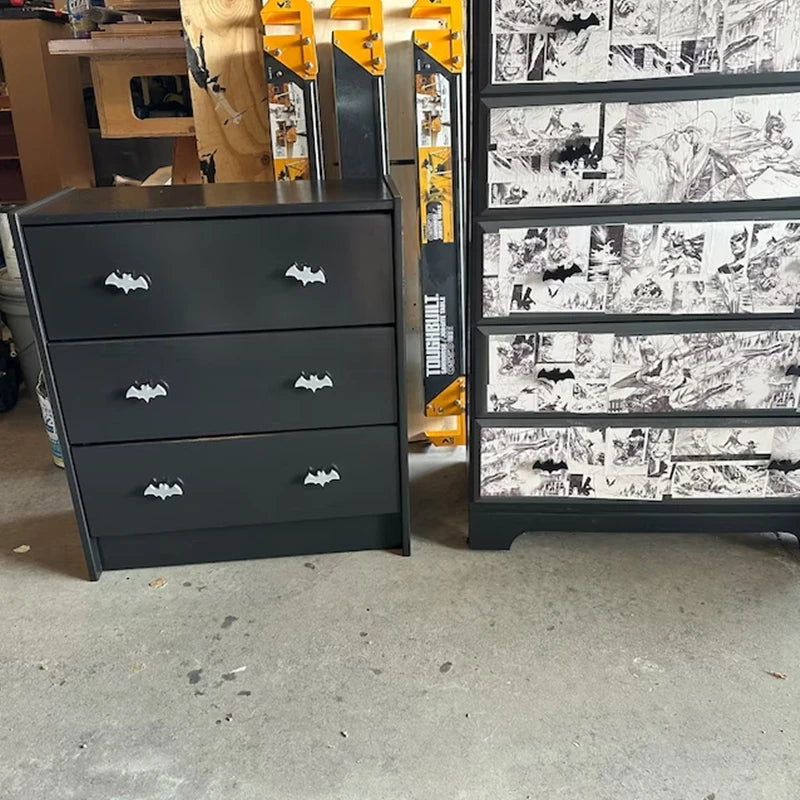 Gothic Bat Cabinet Door Knob Steel Drawer Hand Pulls Knob Replacement Furniture DIY