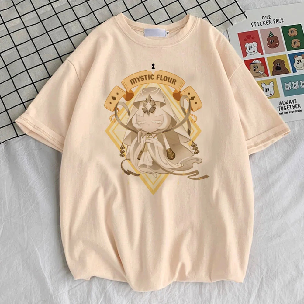 Shadow Milk Cookie Tshirt Cookie Run Kingdom Game T-Shirt Teen Adult