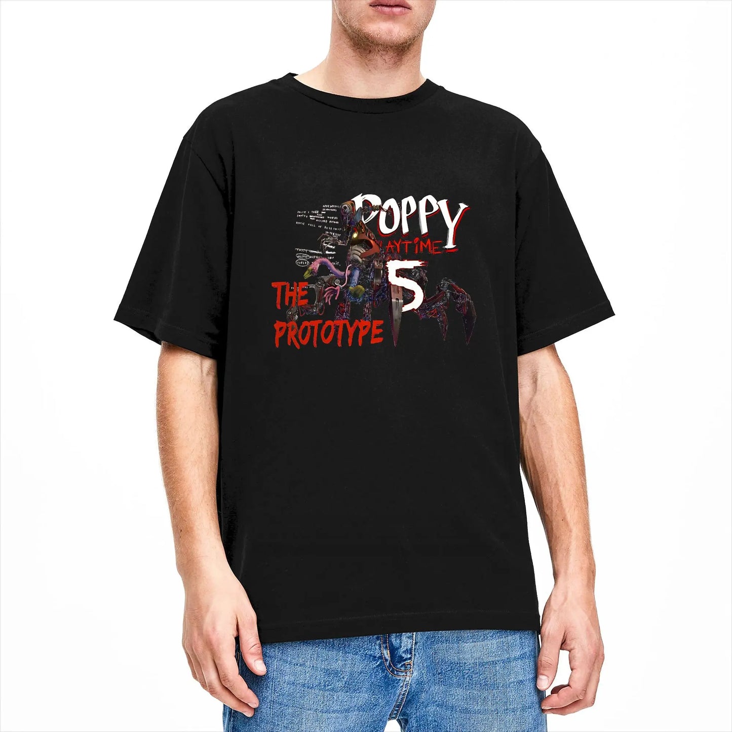 Poppy Playtime Chapter 5 Prototype TShirt Tops Adult Teen T-shirt Gamer Clothes