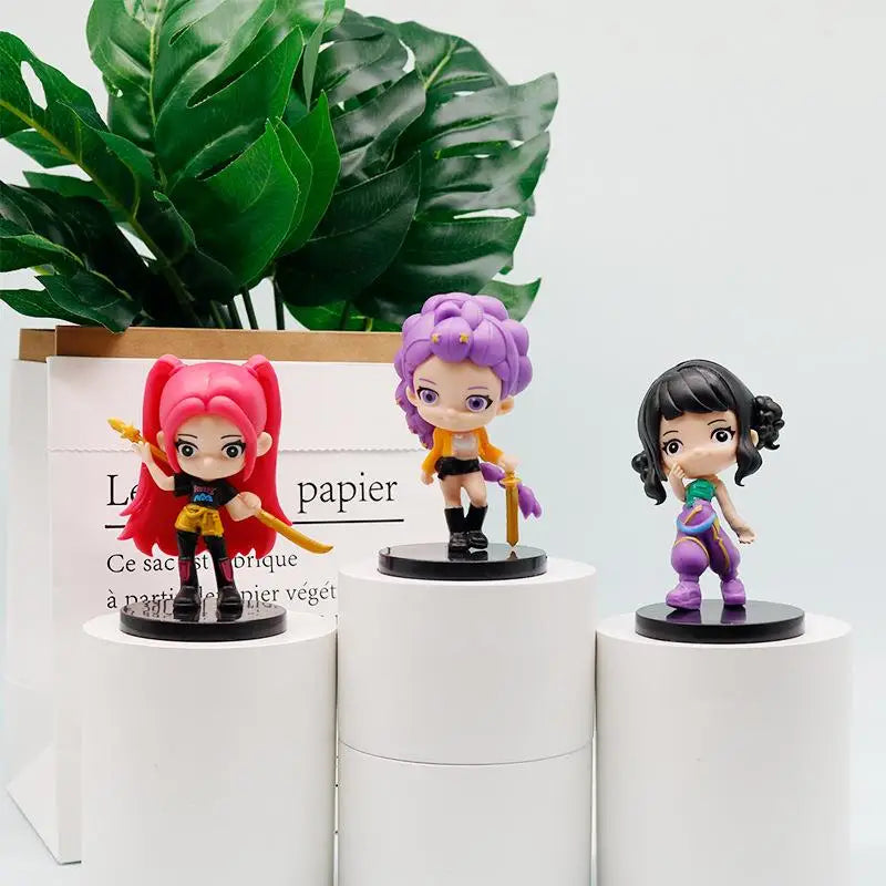 KPop Demon Hunters Toy Doll Huntrix Saja Boys K-pop Figures Model Toys Statue Gifts