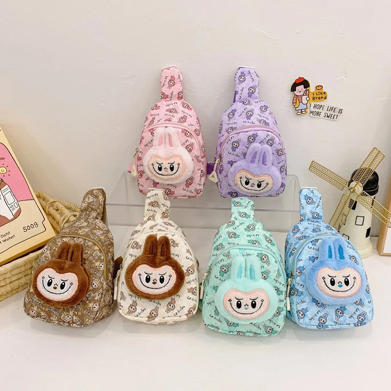 Labubu the Monsters Cute Plush Backpack Childs Shoulder Bag Cute Merch Kids Lafufu Gifts