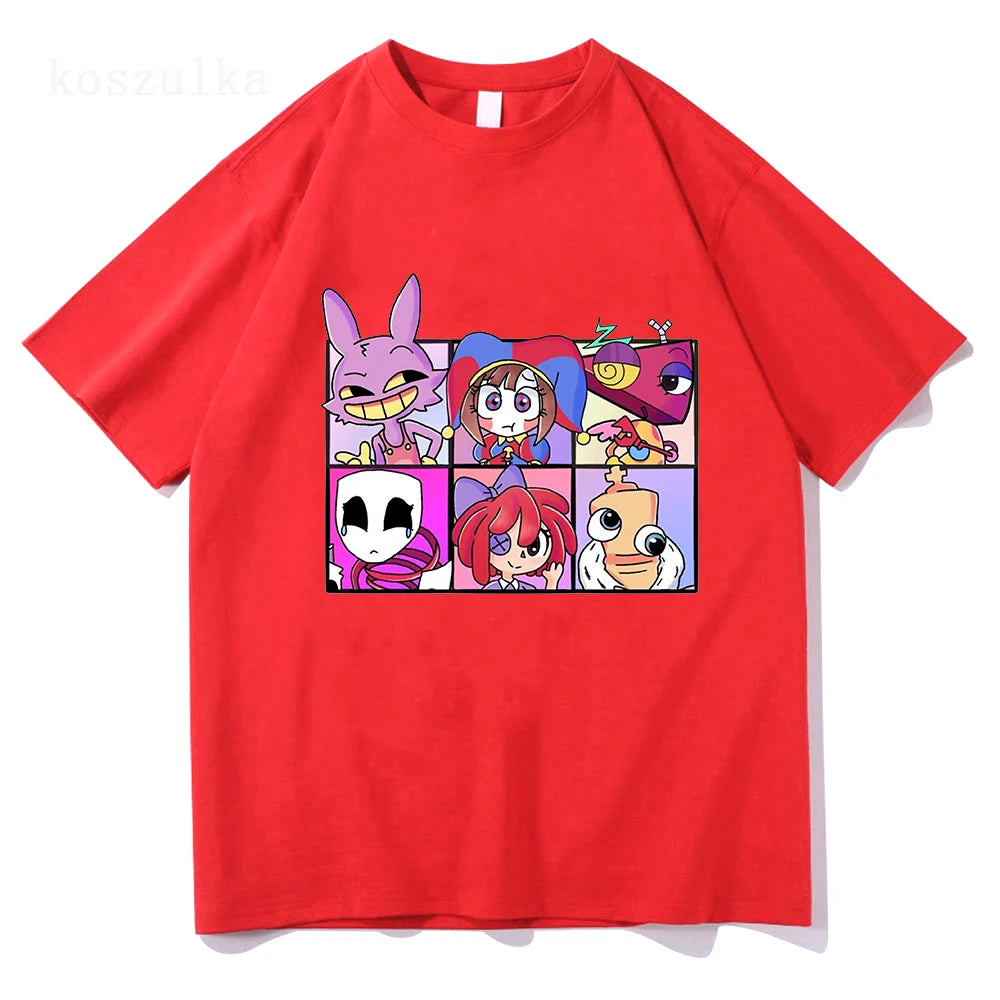 THE AMAZING DIGITAL CIRCUS Print T-Shirt Men Women TADC Clothes Pomni Jax Kinger