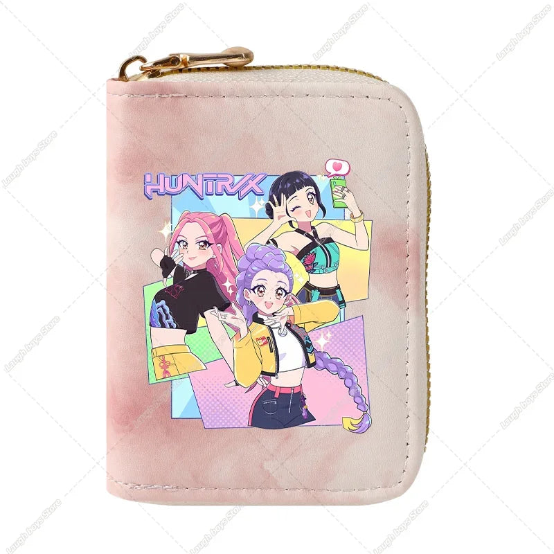 KPop Demon Hunters Fashion Wallets Huntrix Coin Money Cards Purse Rumi Mira Zoey Merch