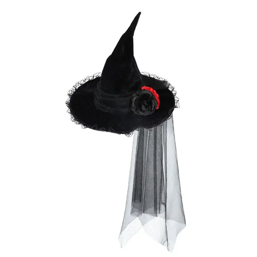 Witch Hat Gothic Queen Halloween Fancy Dress Costume Accessory