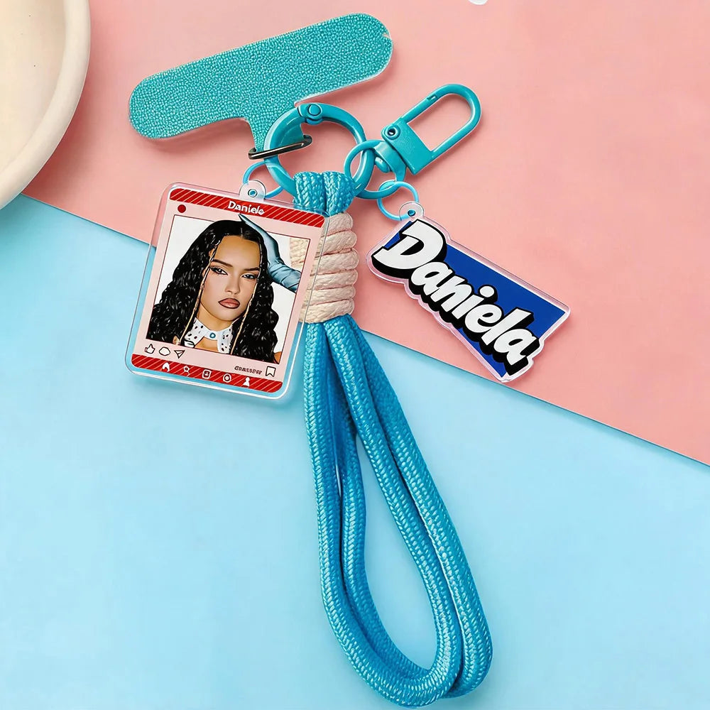 Katseye Keychain Kpop Phone Lanyard Strap Accessory Bag Girl Group Lana Megan Sophia